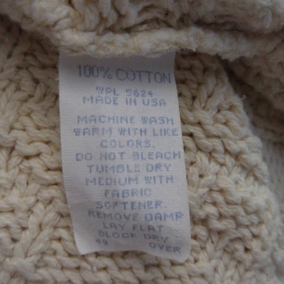 Shenandoah Mens Knit Sweater Sz M Pheasant Cream - Picture 7 of 7